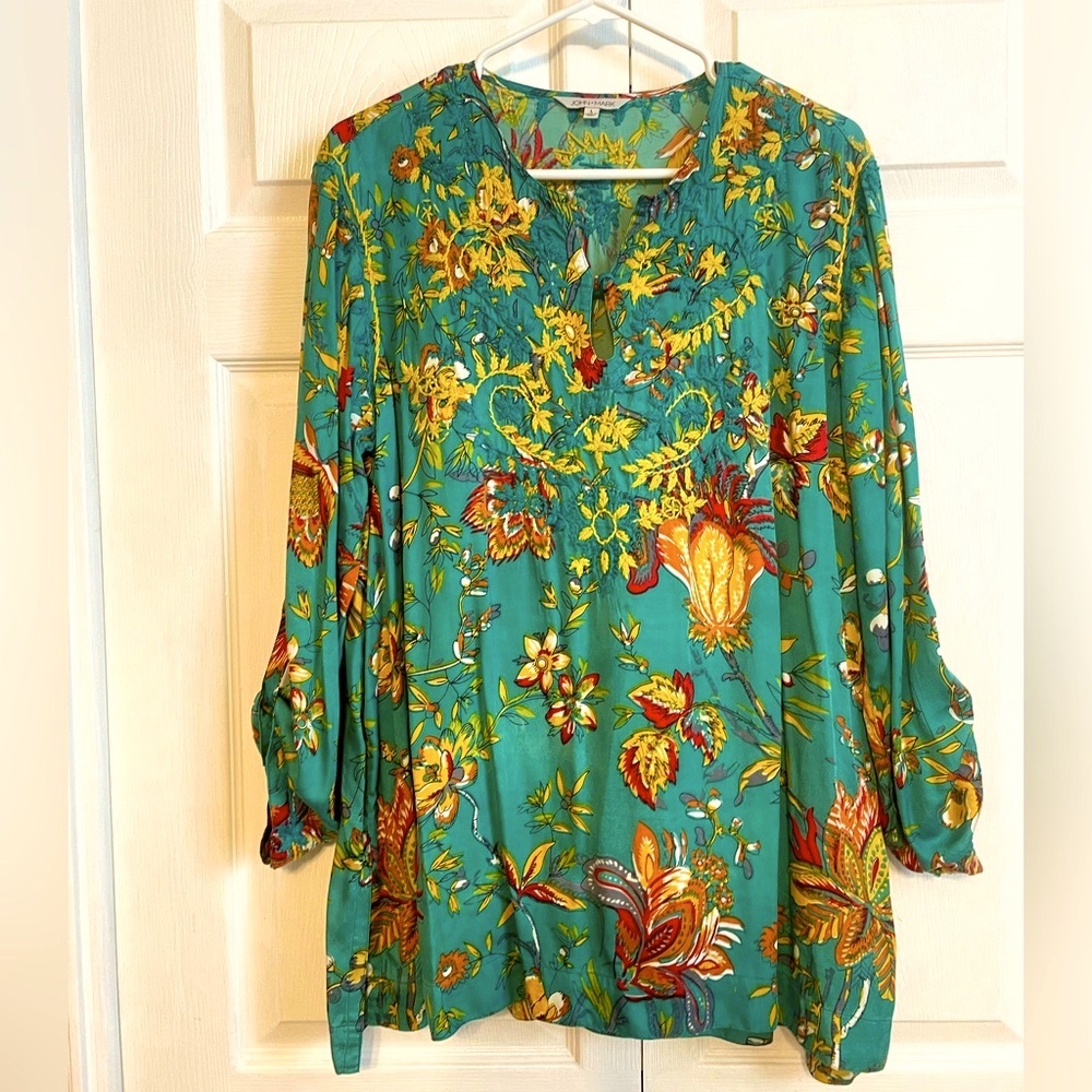 John Mark Embroidered Blouse